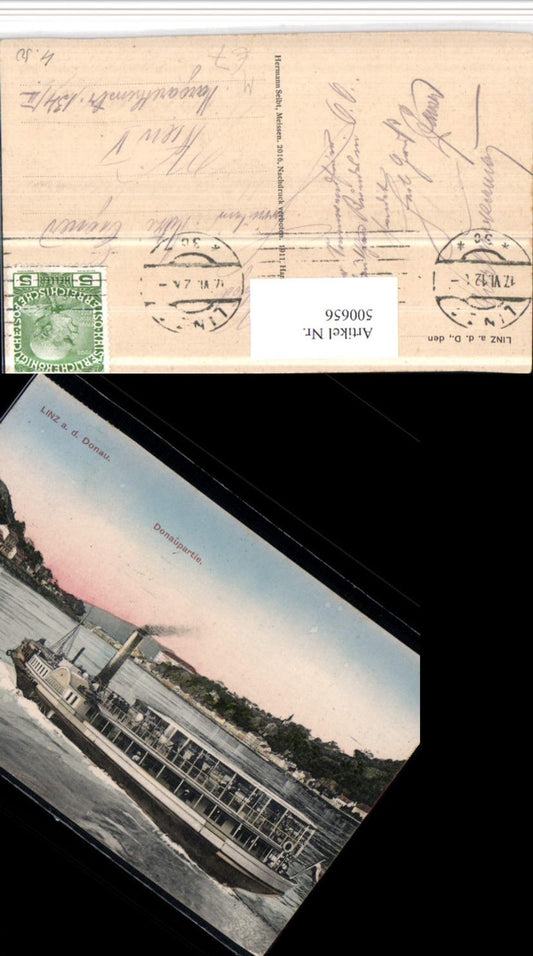 500656,Linz an d. Donau Donaupartie Dampfer