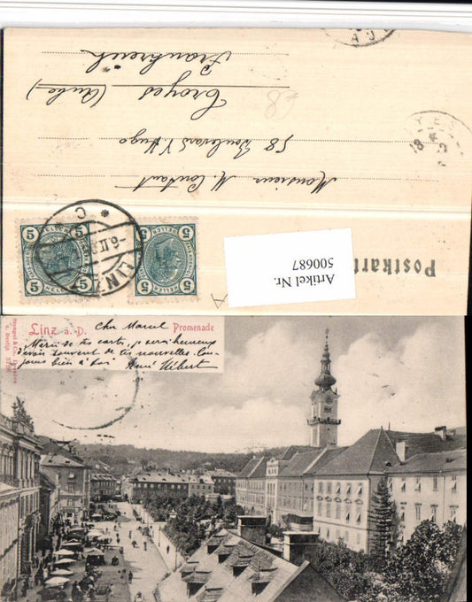 500687,Linz an d. Donau Promenade pub Stengel & Co 3726