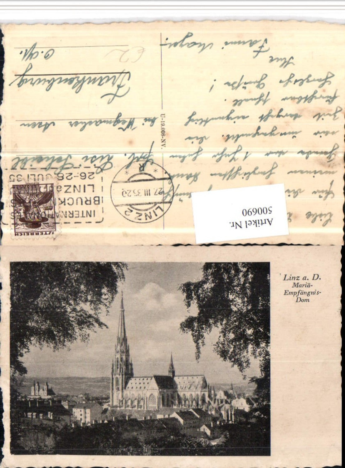 500690,Linz an d. Donau Maria Empfängnis-Dom Kirche