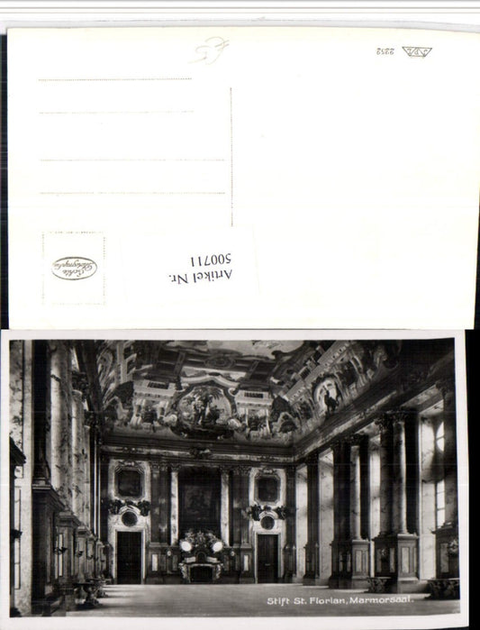 500711,St. Florian Stift Marmorsaal Innenansicht