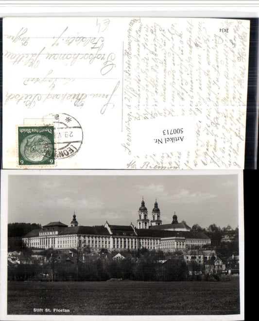 500713,St. Florian Teilansicht m. Stift