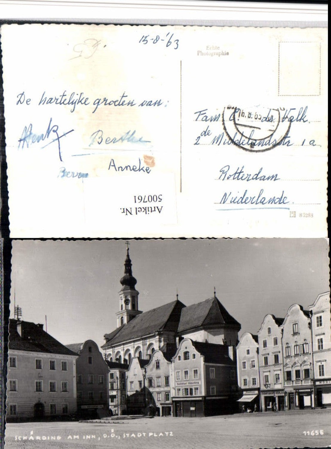 500761,Schärding am Inn Stadtplatz Kirche