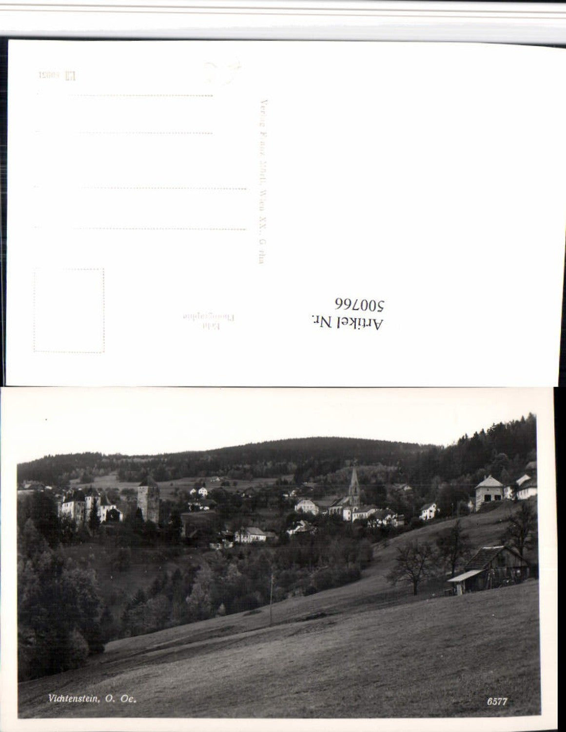 500766,Vichtenstein an d. Donau Totale m. Burg