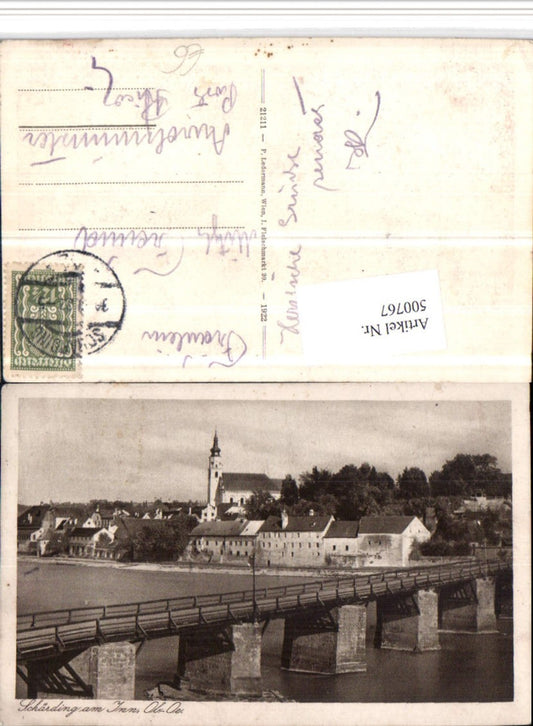 500767,Schärding am Inn Teilansicht Brücke