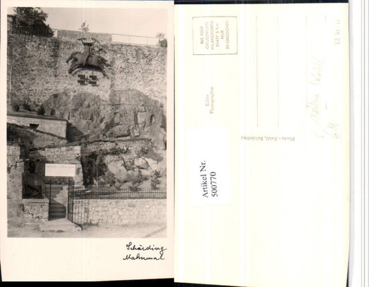 500770,Seltene Foto AK Schärding Mahnmal pub Foto Baldi