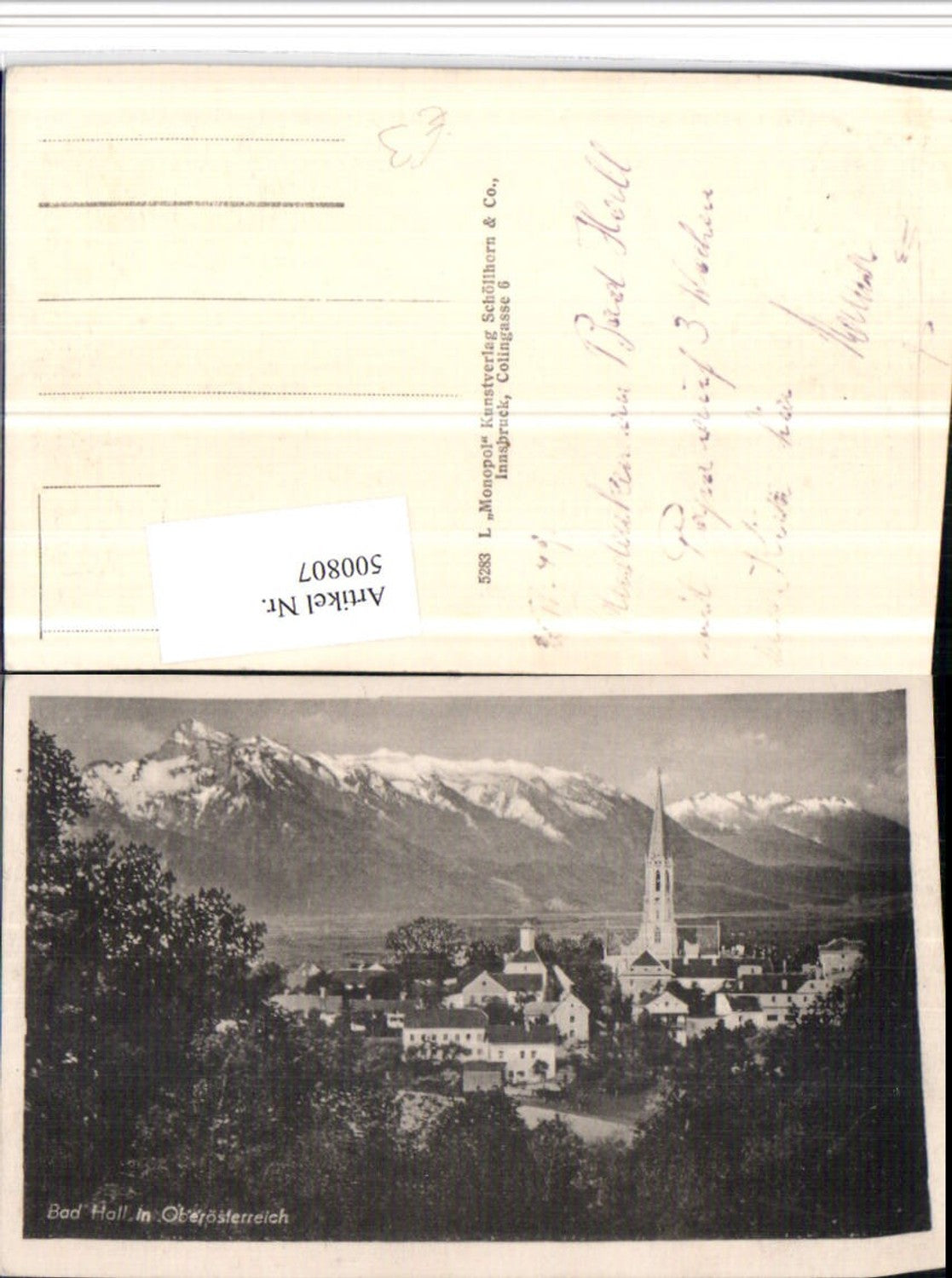 500807,Bad Hall Totale Bergkulisse