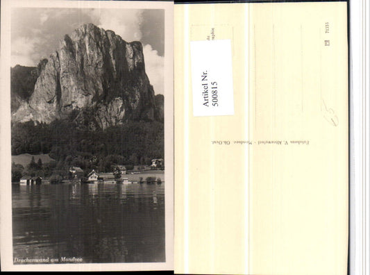 500815,Drachenwand am Mondsee Felswand