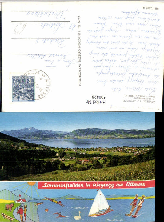 500828,Weyregg am Attersee Totale Mehrbildkarte