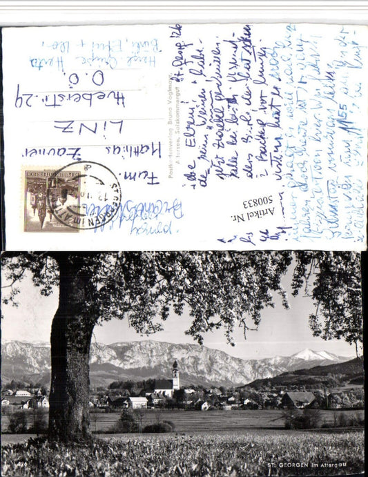 500833,St. Georgen im Attergau Totale Bergkulisse
