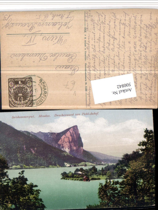 500842,Mondsee Drachenwand von Pichl-Auhof pub Brandt 1130