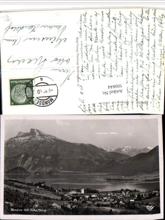 500844,Mondsee Totale m. Schafberg Bergkulisse pub Cosy