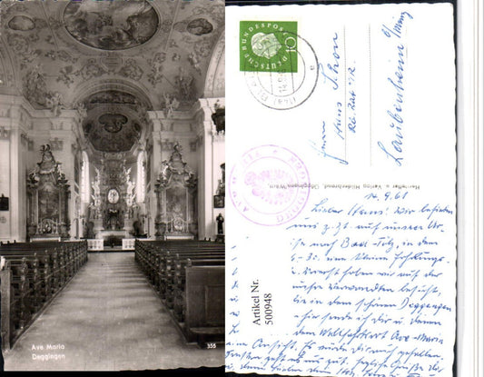 500948, Deggingen Ave Maria Church Interior view