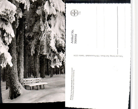 500958, Freudenstadt in the Black Forest, Kienberg Forest, winter scene