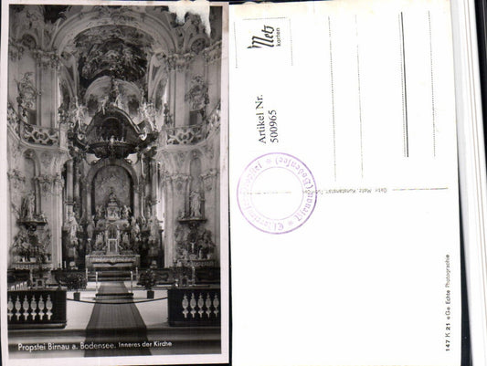 500965,Kirche Birnau am Bodensee Innenansicht