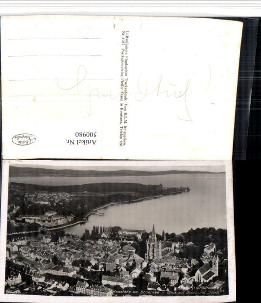 500980, Konstanz on Lake Constance, aerial view