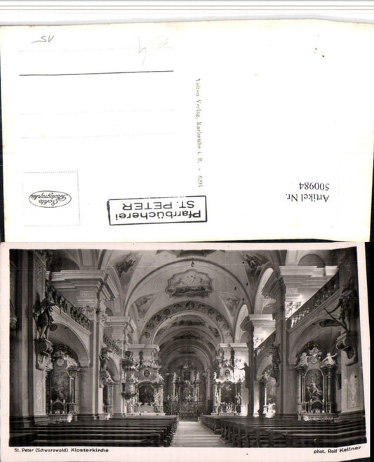 500984, St. Peter in the Black Forest, Monastery Church Interior View