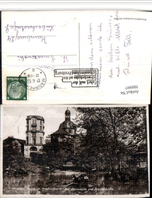 500997, Mannheim Friedrichpark Observatory and Jesuit Church
