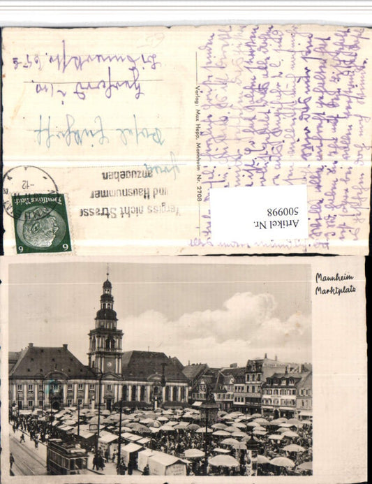 500998, Mannheim Market Square Market Church