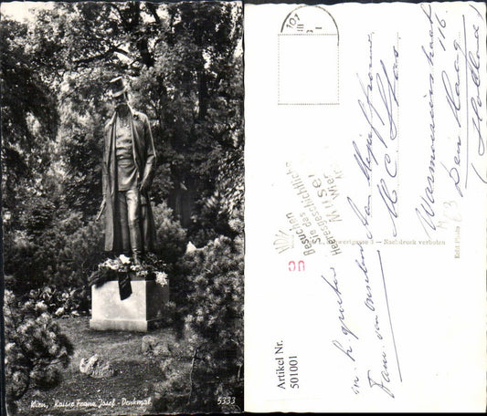 501001,Kaiser Franz Josef Denkmal Wien Statue Adel Monarchie