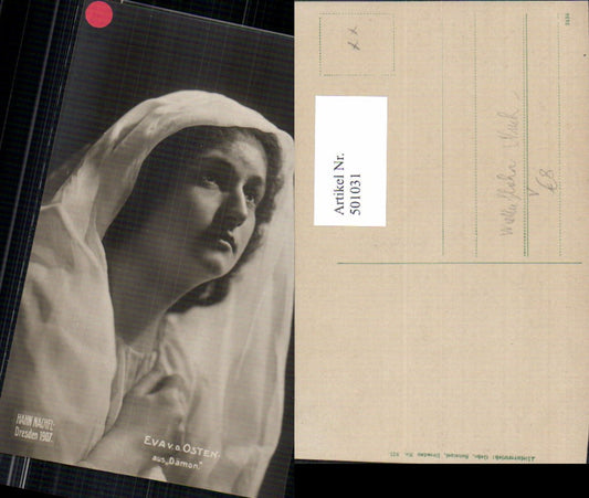 501031,Schauspielerin Eva v. d. Osten aus Dämon pub Hahn Nachfolger Dresden