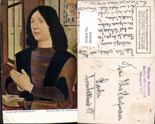 501034,Künstler Ak Memling Martin van Nieuwennove Kunst Wissenschaft