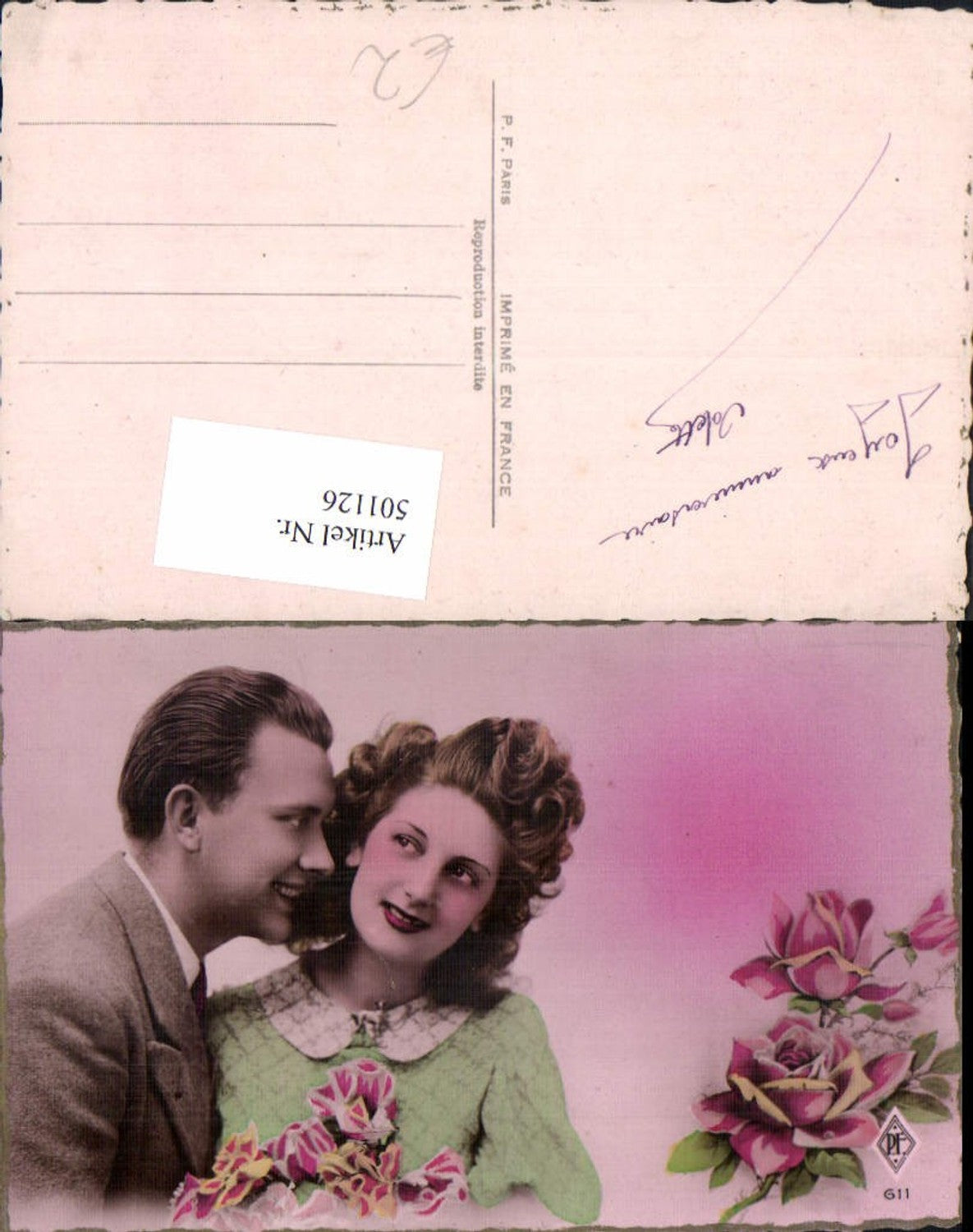 501126,Paar Liebe Verliebter Blick Rosen Blumen