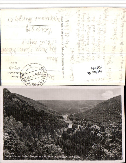 501254, Dobel Eyach- und Enztal Field Post Office Regiment 4 Leipzig