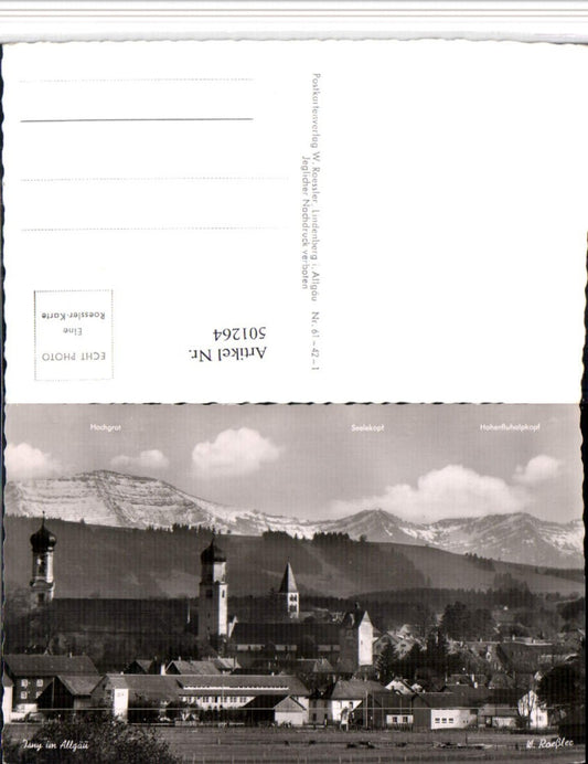 501264, Isny ​​im Allgäu, partial view of the mountain scenery