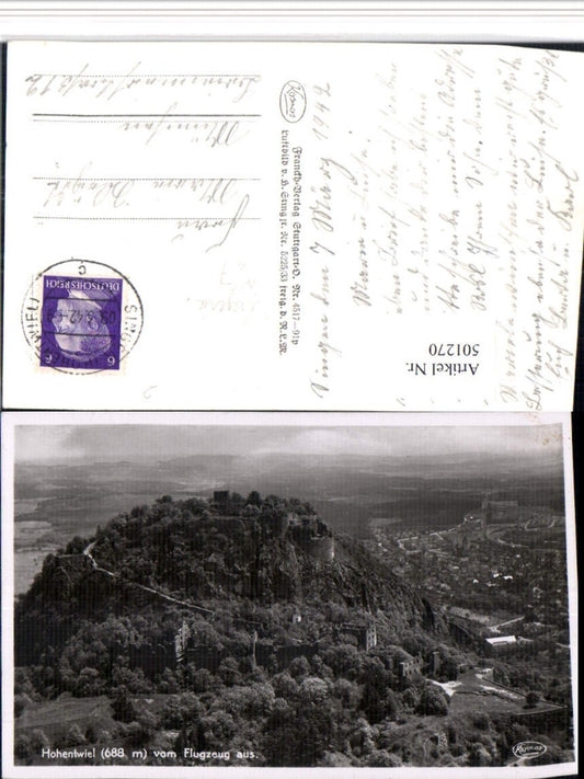 501270, Hohentwiel near Singen, Fortress, aerial photograph