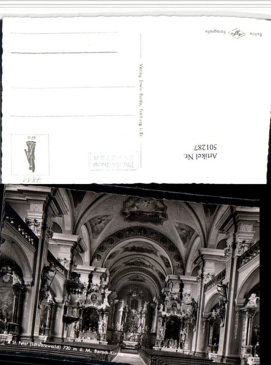 501287, St. Peter in the Black Forest, Church Interior View