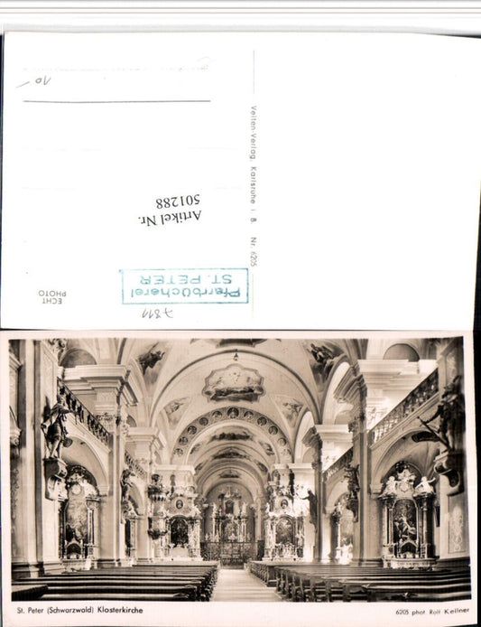 501288, St. Peter in the Black Forest, Church Interior View