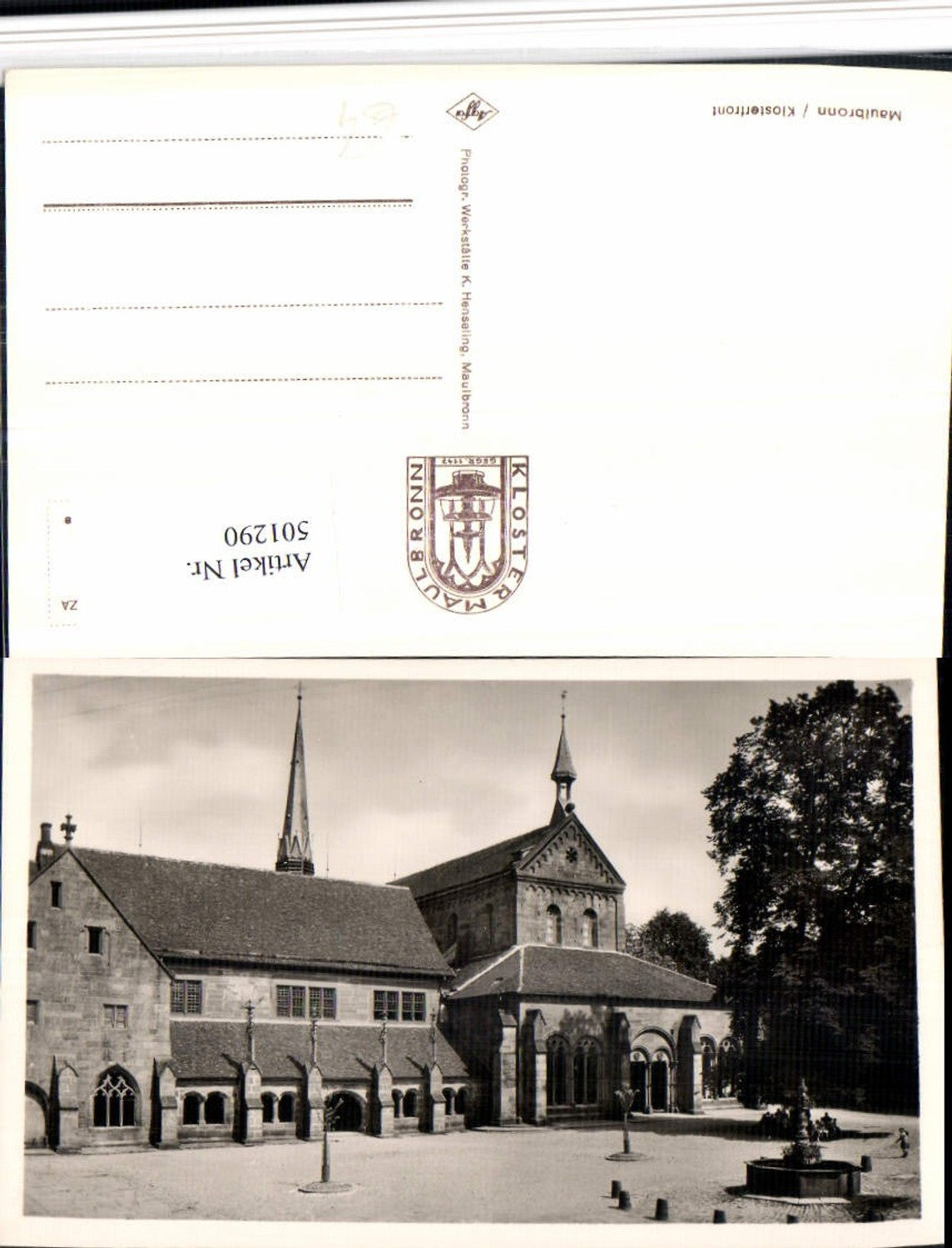 501290,Maulbronn Kloster Kirche Brunnen