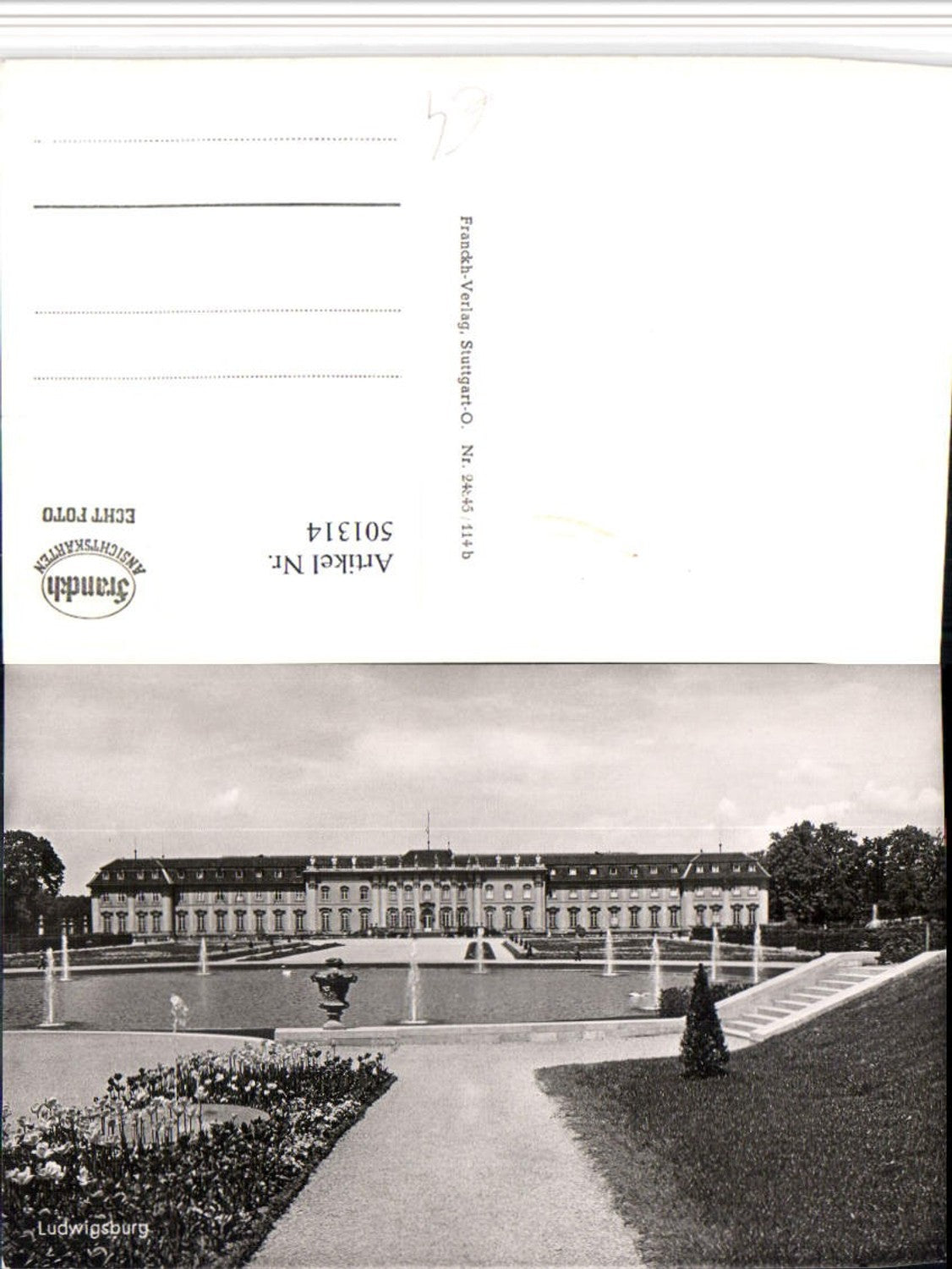 501314,Ludwigsburg Schloss Teich