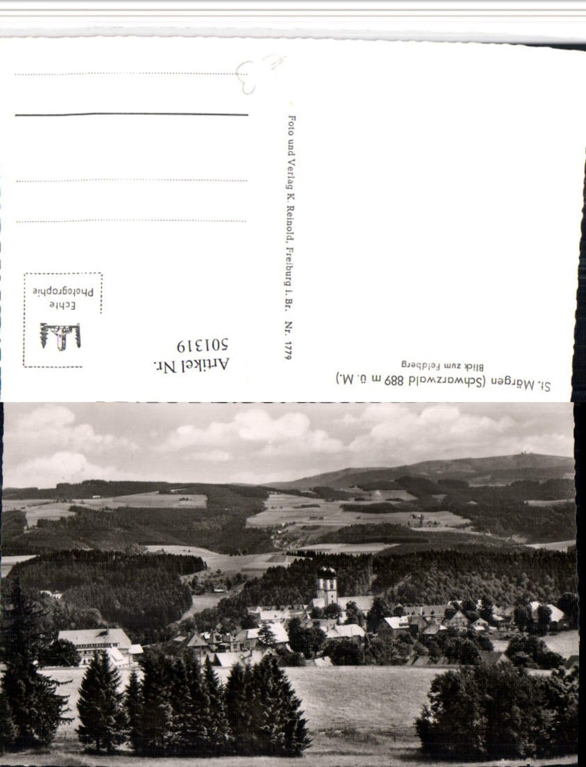 501319,St. Märgen im Schwarzwald Totale m. Feldberg
