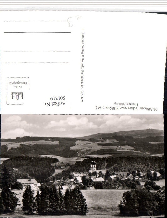 501319, St. Märgen in the Black Forest, total view including Feldberg