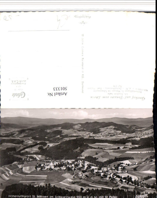 501333, St. Märgen in the Black Forest, total view including St. Peter