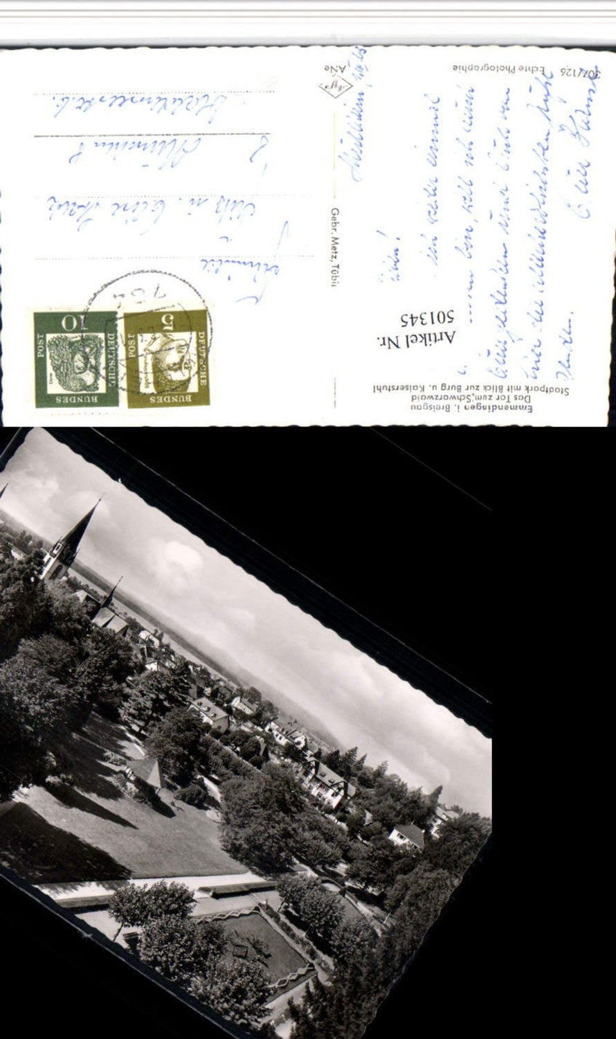 501345, Emmendingen Partial view with city park