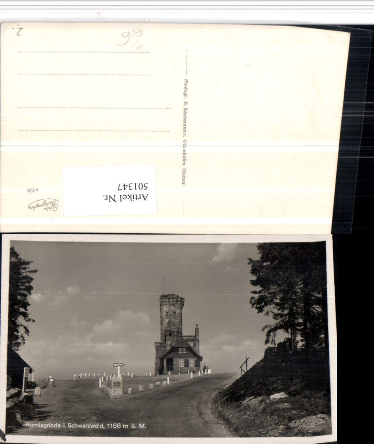 501347,Hornisgrinde im Schwarzwald b. Seebach Aussichtsturm Turm