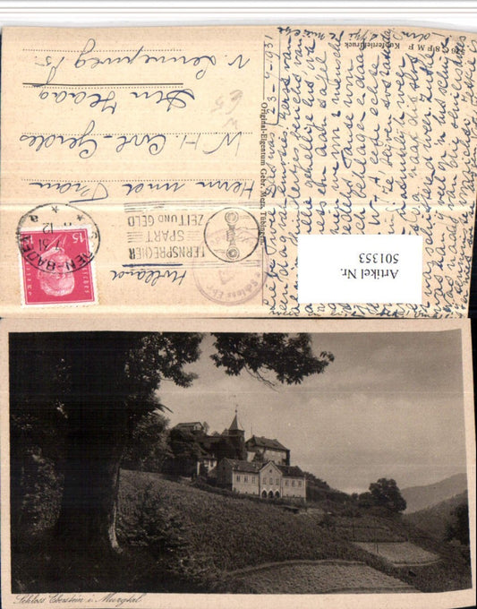 501353, Eberstein Castle in the Murg Valley near Gernsbach
