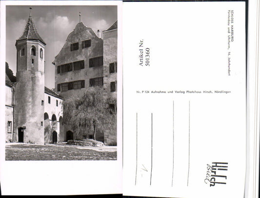 501360,Schloss Burg Harburg Fürstenbau u. Uhrturm