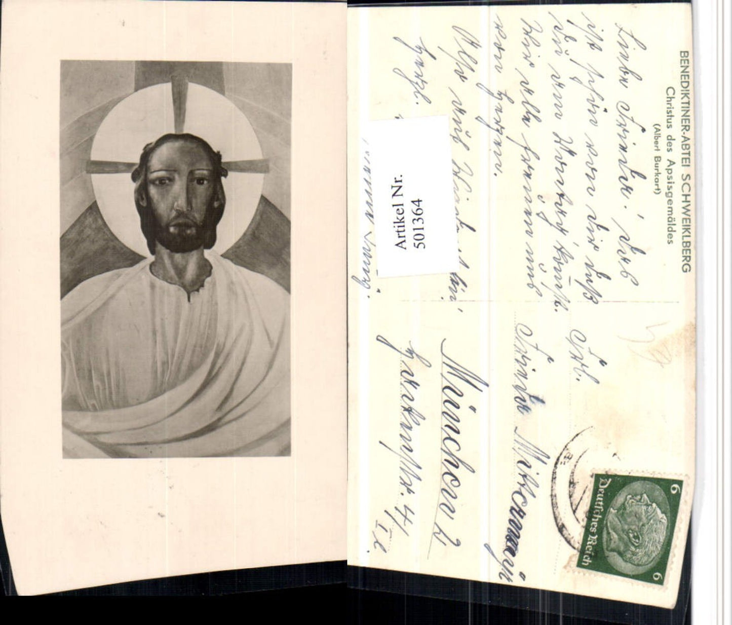 501364,Schweiklberg Abtei b. Vilshofen Christus des Apsisgemäldes
