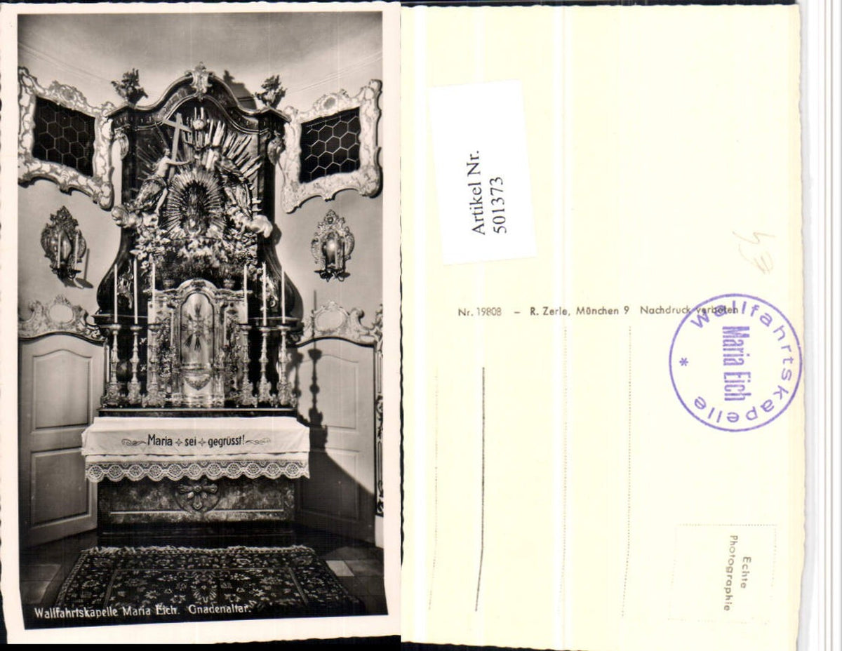 501373,Wallfahrtskapelle Maria Eich b. Planegg Gnadenaltar
