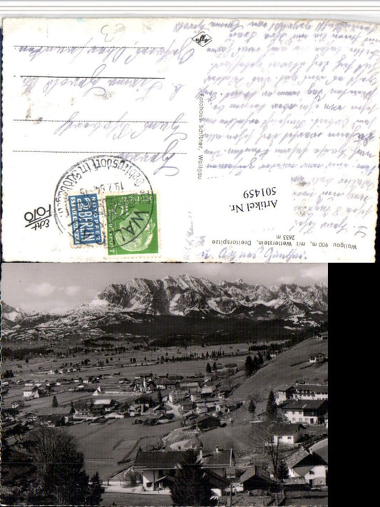 501459,Wallgau Totale m. Wetterstein Bergkulisse