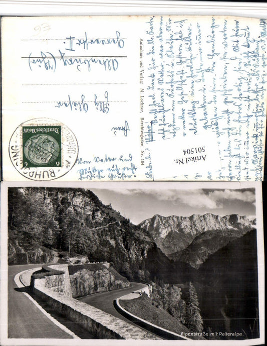 501504,Alpenstraße m. Reiteralpe b. Berchtesgaden Bergkulisse