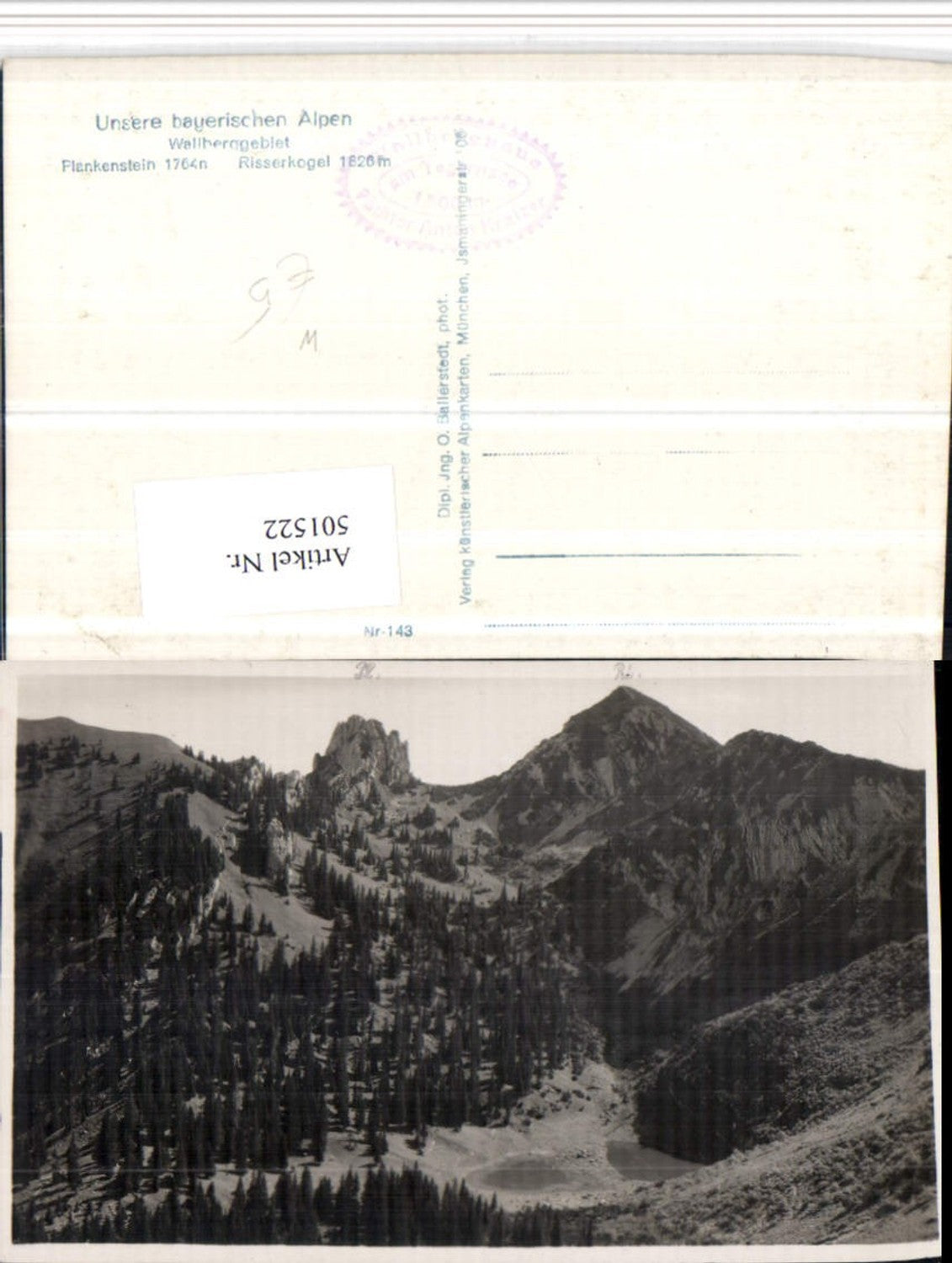 501522,Wallberggebiet b. Rottach-Egern Plankenstein Risserkogel