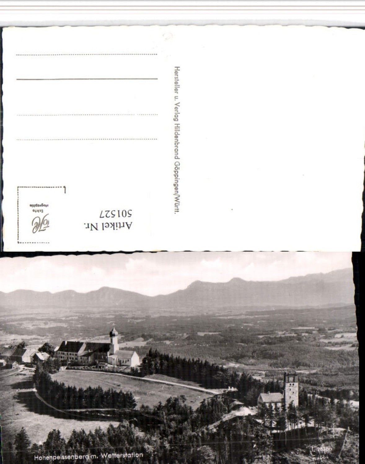 501527,Hohenpeissenberg Hohenpeißenberg Kirche u. Wetterstation