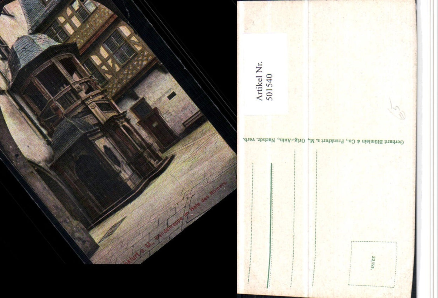 501540,Frankfurt am Main Römer Hof Wendeltreppe