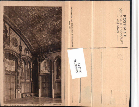 501543,Frankfurt am Main Kaisersaal Eingangstüren
