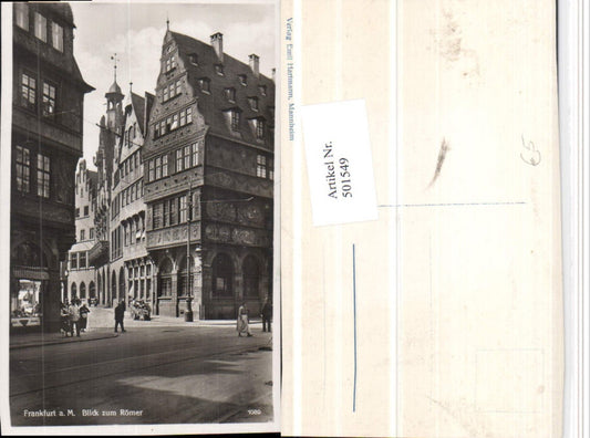 501549,Frankfurt am Main Blick zum Römer Gasse