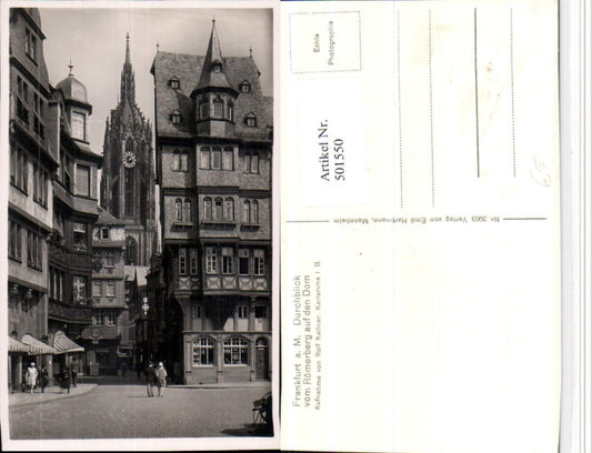 501550,Frankfurt am Main Durchblick vom Römerberg auf Dom